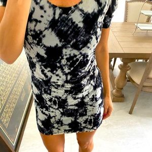 Ark & Co marble tie dye mini dress